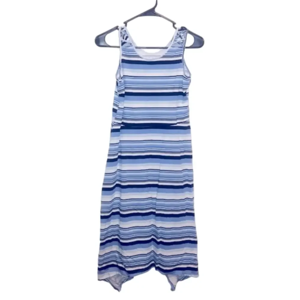 CHILDREN’S PLACE Blue, Black, & White Stripped Dress
